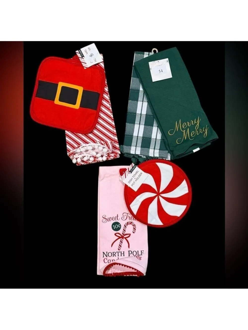 Christmas Kitchen Towel Set New